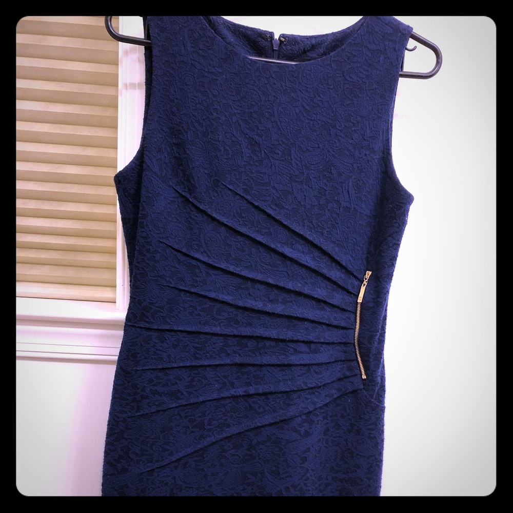 Blue lace Ivanka Trump dress